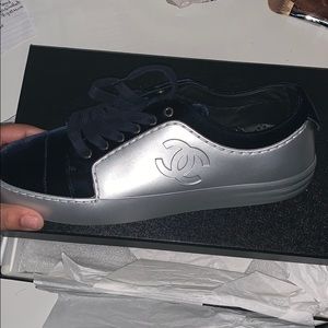 Velvet Chanel Sneakers
